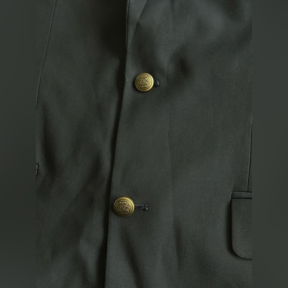 GS Perfect Fit Blazer Sport Coat Men's Size 46R Navy Blue Two Button - Picture 11 of 12